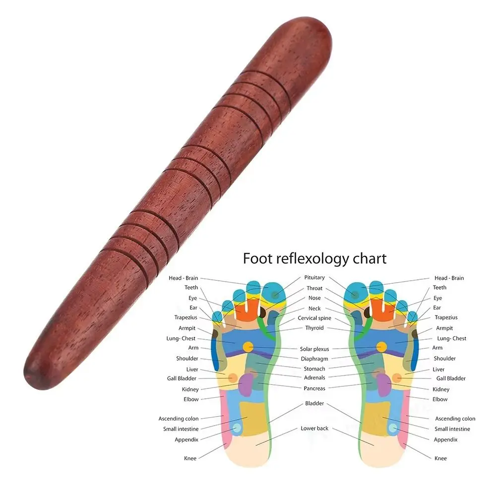 

New Wooden Acupoint Stick Portable Small Massage Stick Dial Stick