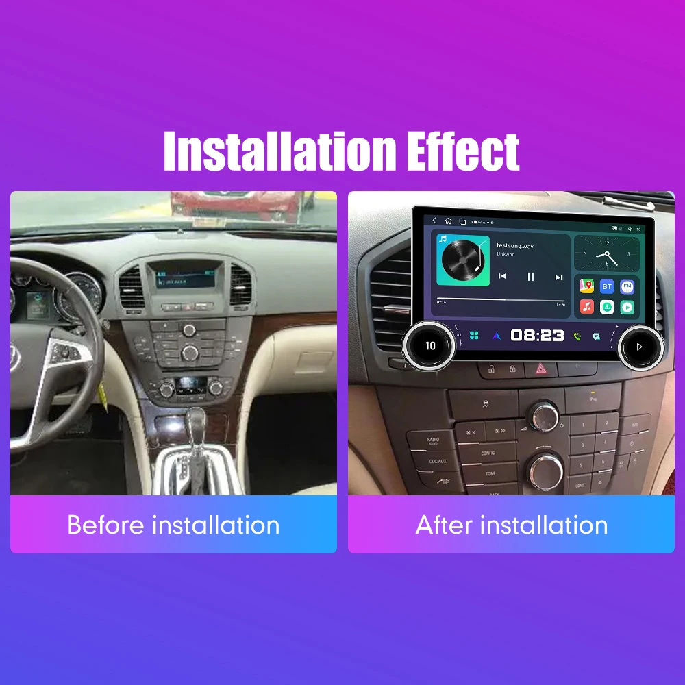 11.8 Inch 2K Double Knobs 2 Din Car Radio For Honda Regal 2009-2012 Car Radio DVD Multimedia Video Player Android Auto Carplay