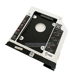 2nd HDD SSD Hard Drive Caddy Adapter with eject / lock latch mechanism for Dell Latitude E6320 E6420 E6520 E6330 E6430 E6530