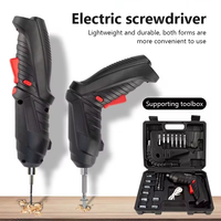 3.6V Electric Screwdriver Rechargeable Cordless Electric Drill Power Tool Set 1800mAh Lithium Battery Mini Household Screwdriver