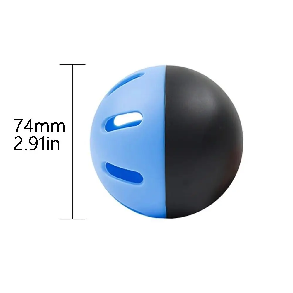 5PCS Plastic 74MM Baseball Practice Balls EVA Hollow Hole Airflow Balls Auxiliary Lightweight Softballs Outdoor