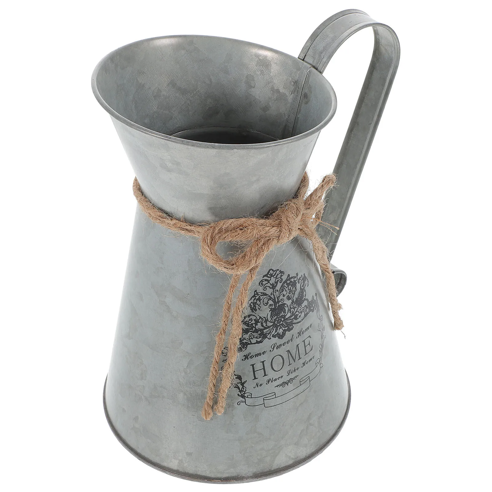 

Metal Vintage Flower Bucket Rustic Flower Jug Planter Decorative Flowerpot for Flowers Dried Plants Bouquets Arrangement