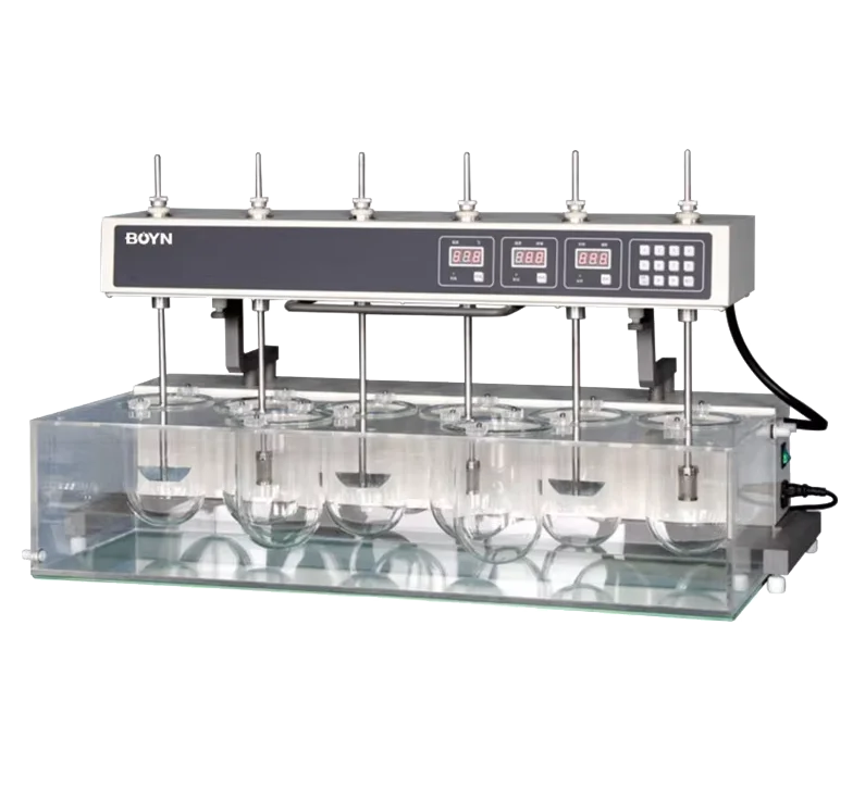 BNDISS-A8 Laboratory Magnetism-pump 8 Vessels Tablet Dissolution Tester with Testing by Self and Alarming Automatically Function