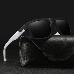 Fashion Vintage Square Polarized Sunglasses Men Women Driving Fishing Luxury Brand Designer Sun Glasses Driver's Eyewear