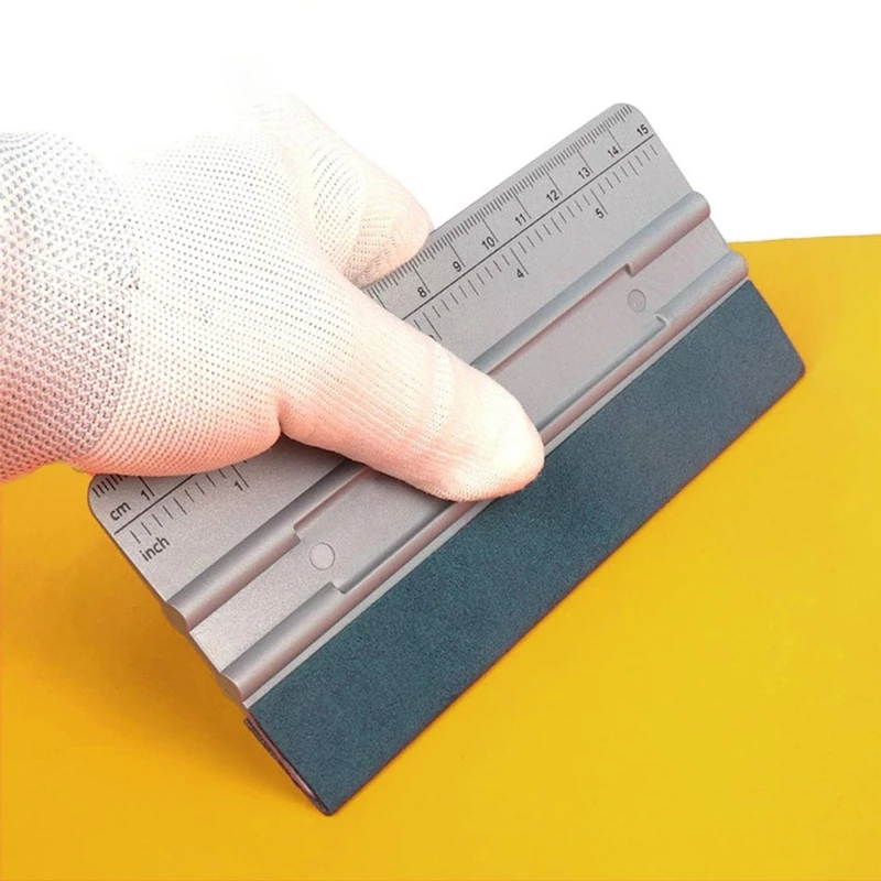 Vinyls Film Installation Squeegee with Precisions Measurement Wallpaper Smoothing Tool for Car Wraps & Window Tinting