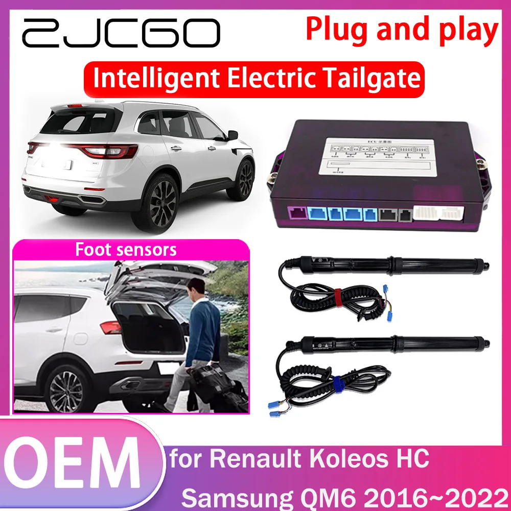 

ZJCGO Electric Tailgate Lift Drive Trunk Opening Tail Gate Lift Soft Close Car Door for Renault Koleos HC Samsung QM6 2016~2022