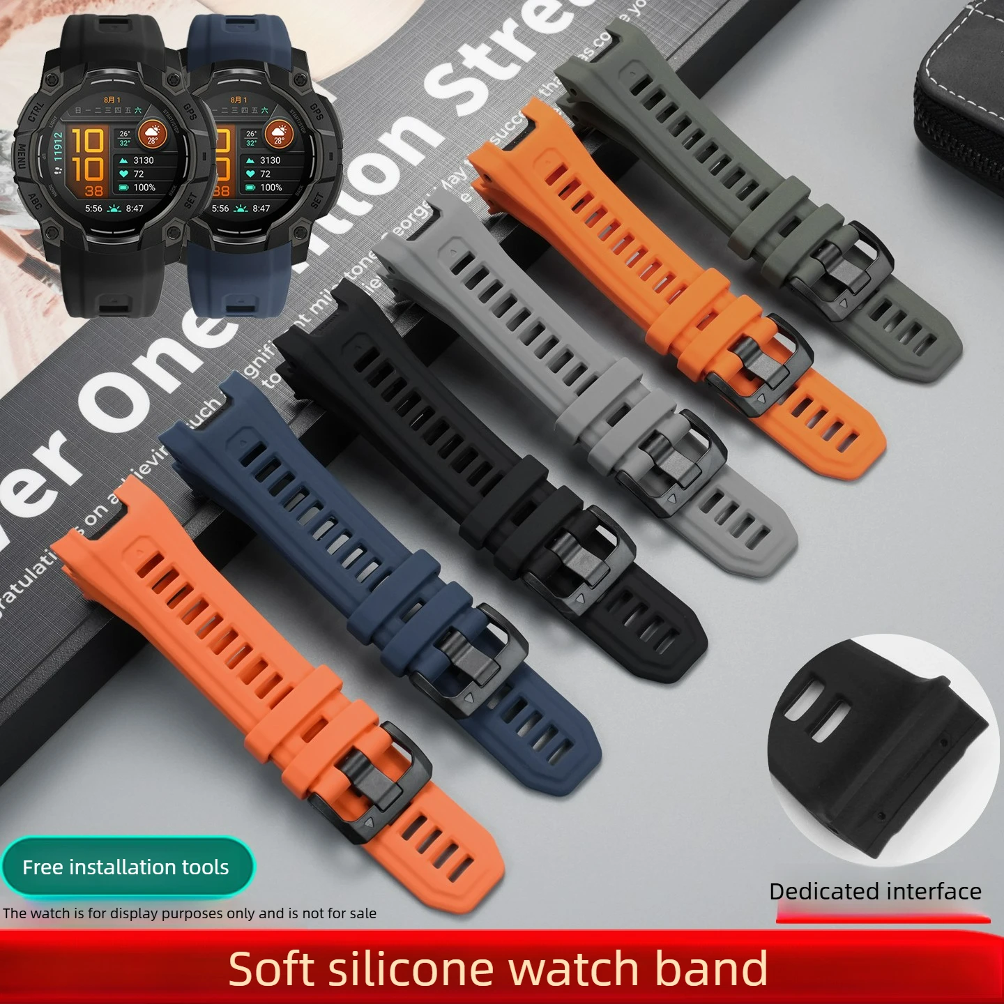 pulseira-de-substituicao-em-silicone-a-prova-d'Agua-para-garmin-instinct-3