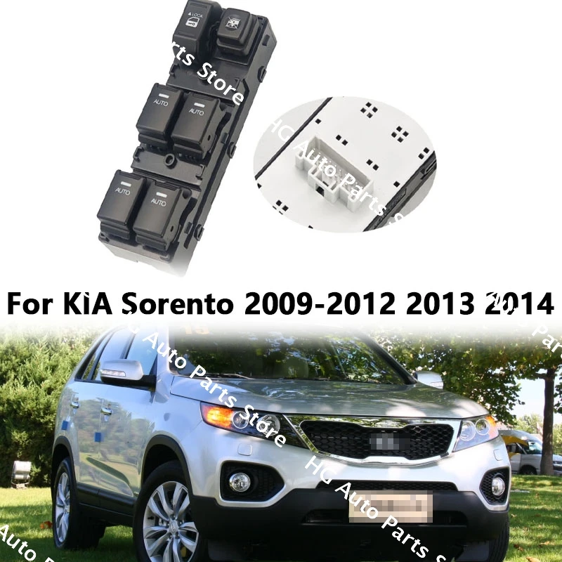 

Car Accessories 93573-2P300 For KIA Sorento 2009-2014 Front Left Electric Power Window Switch lifter Control regulator Button