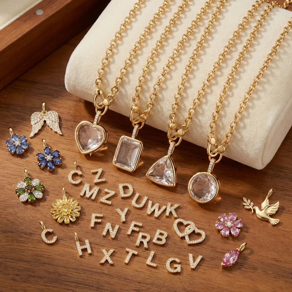 

Квадратное ожерелье DIY с цирконом, прозрачной стеклянной полой коробкой в форме сердца и животного, декабрьская коллекция