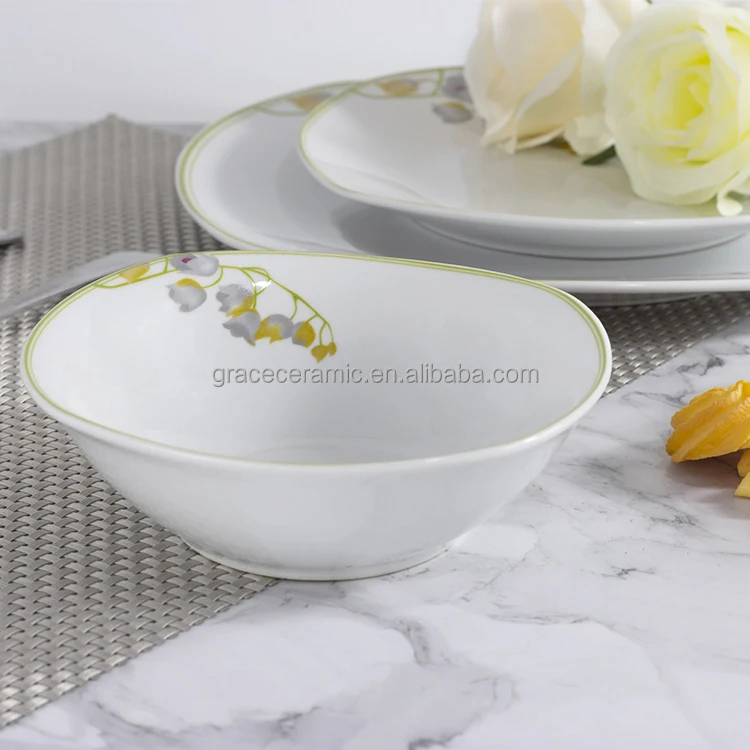 24pcs Flower Country Style Dinnerware Set Ceramic Porcelain Table Dinner Set Luxury Fine Bone China Floral Dinnerware Set
