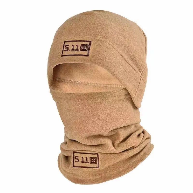 Balaclavas-gorro Polar antifrío para hombre y mujer, gorro grueso y cálido, bufanda a prueba de viento para ciclismo, suave y a la moda, para invierno