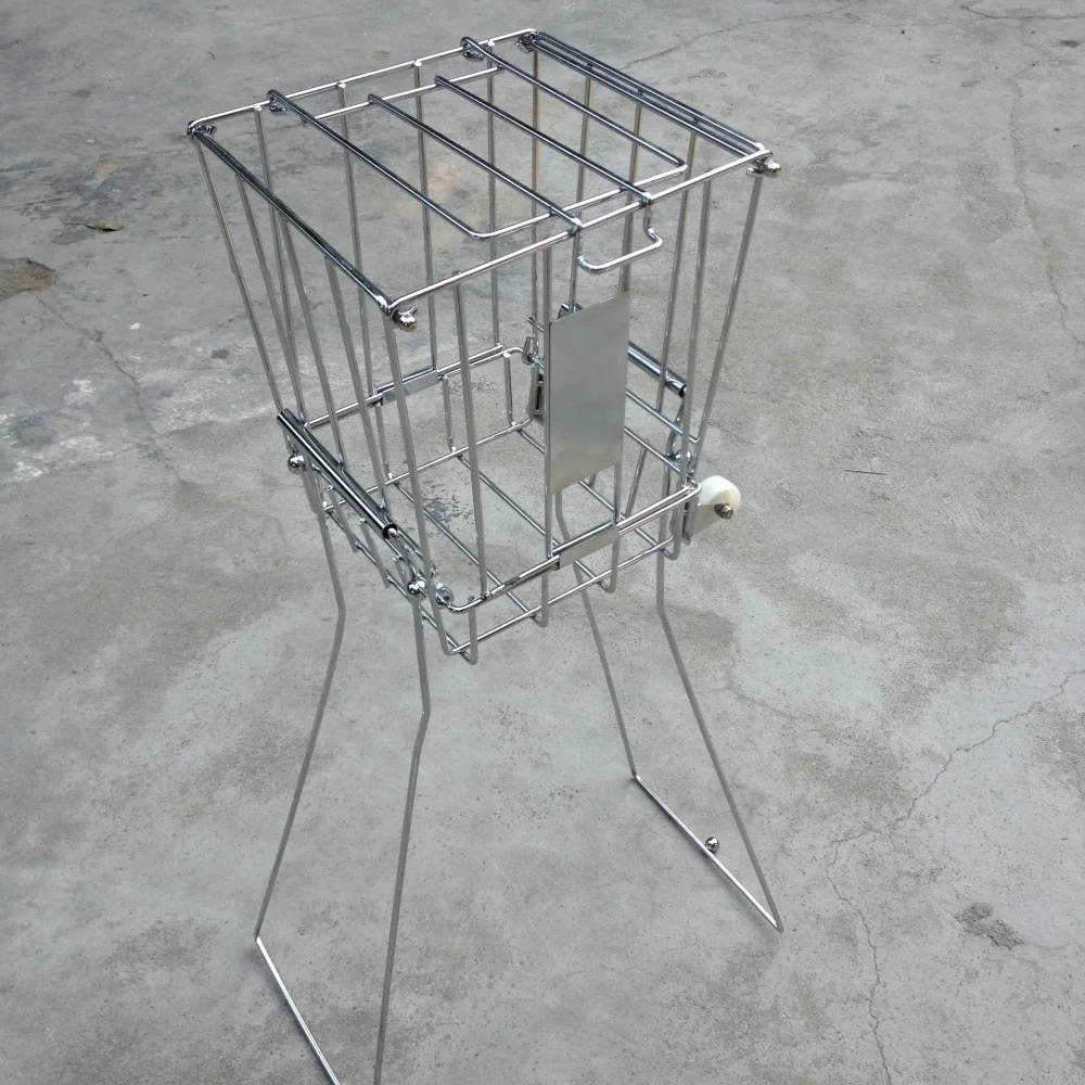 

Professional Portable Metal Tennis Ball Trolley Collector Pickleball Hopper Cart for Easy Pickup Sports Usagepromote sales