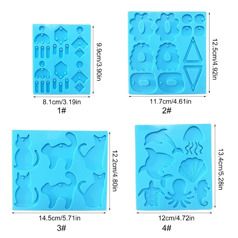 Stampo in Silicone decorazioni per le orecchie stampi per orecchini stampi in Silicone stampi per parti di gioielli perfetti per la creazione di orecchini alla moda R3MC