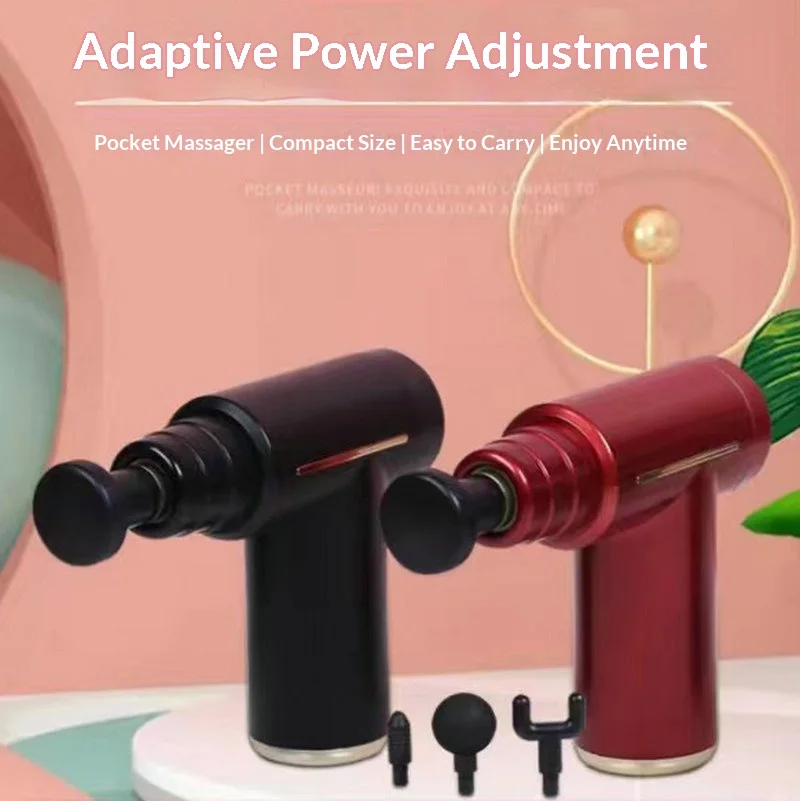

Portable Mini Electric Vibration Fascia Gun Home Use Muscle Relax Massager Full Body Fitness Relaxation Massage Tool