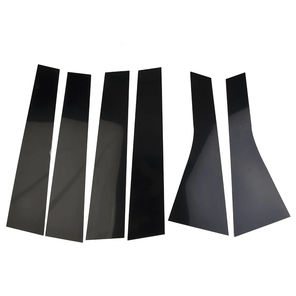 Post Side Trim Pillar Stickers Car Door Piano Polycarbonate Set 2011-2021 6Pcs Left & Right High Quality Hot Sale
