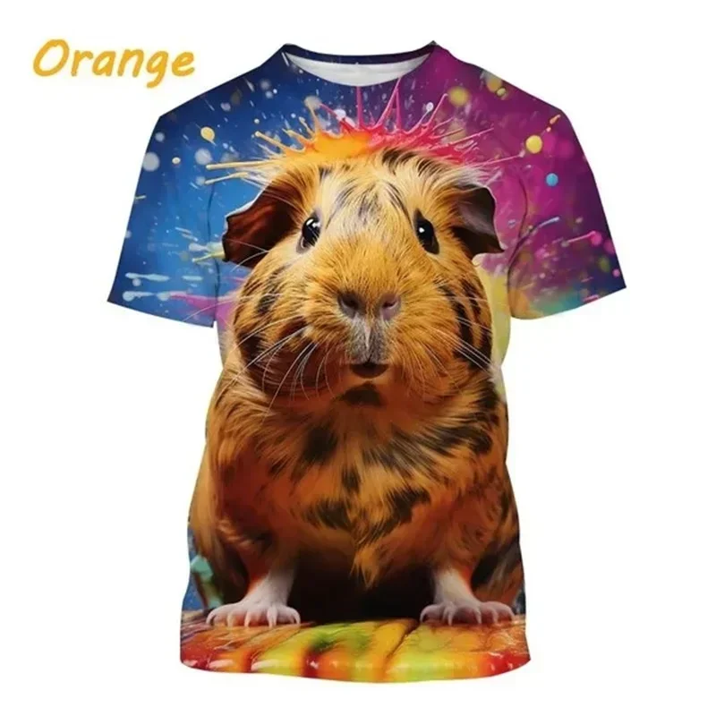 Hamster Men Women 3D Printing Short Sleeve Cute Pattern T Shirt For Men's Hip-hop Oversized Streetwear Tee Tops