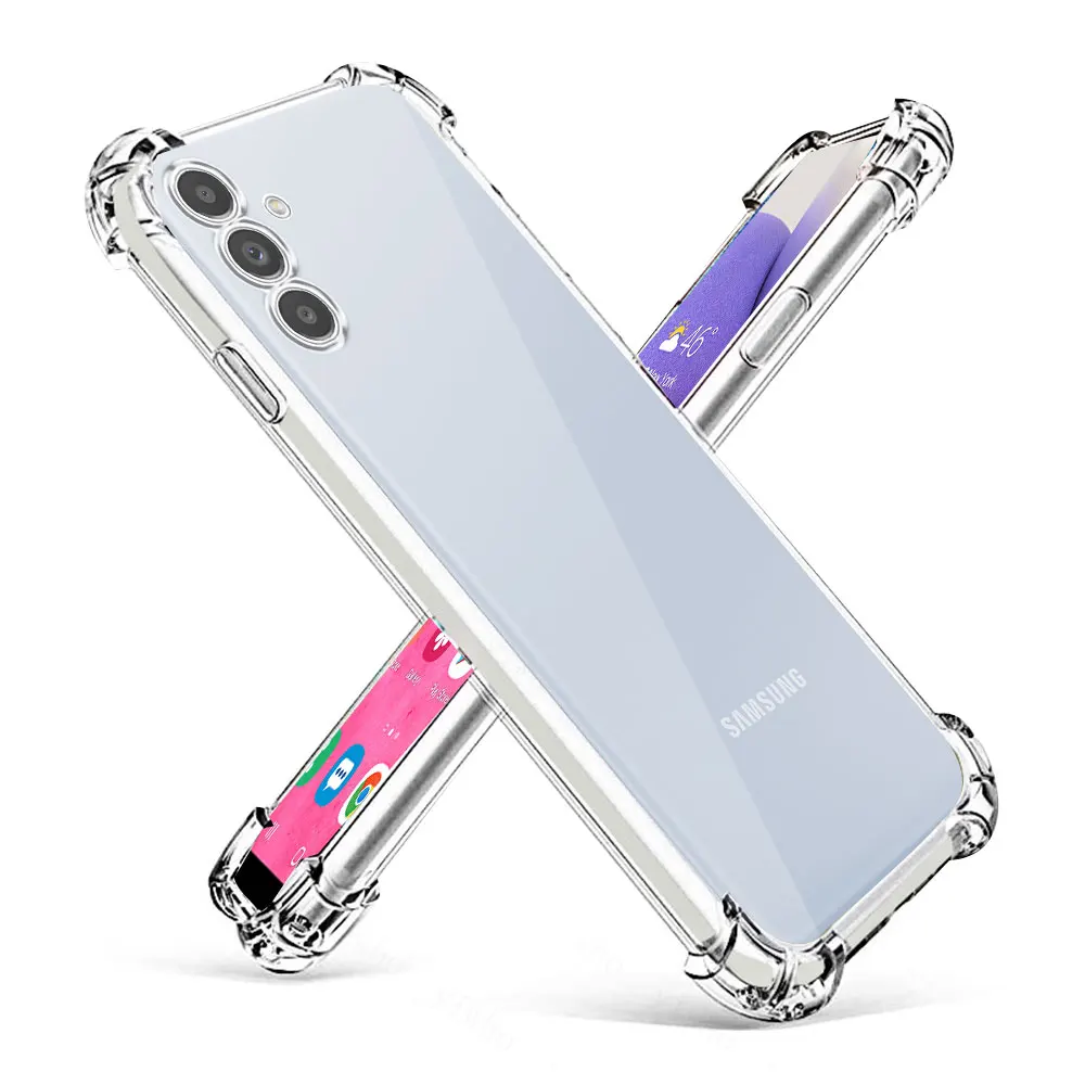 3D Air-bag Stoßfest Fall Für Samsung Galaxy S25 S24 S23 S21 S20 FE S22 Plus Ultra Klar Fall für Samsung A54 A34 A04S A53 A33