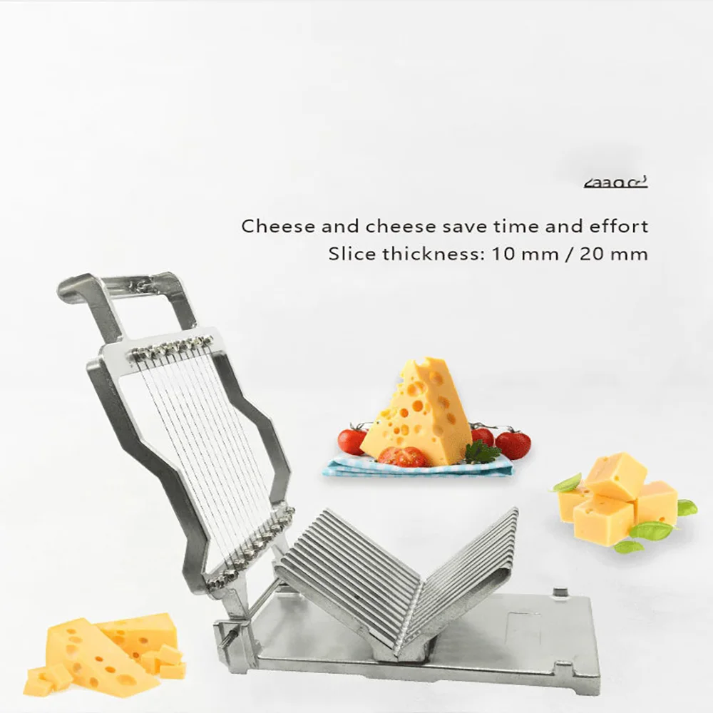 Cheese Cutter 304 Stainless Steel Wire Kitchen Cooking Cheese Cutter With Wire 1 cm & 2 cm Cheeser Butter Cutting Blade