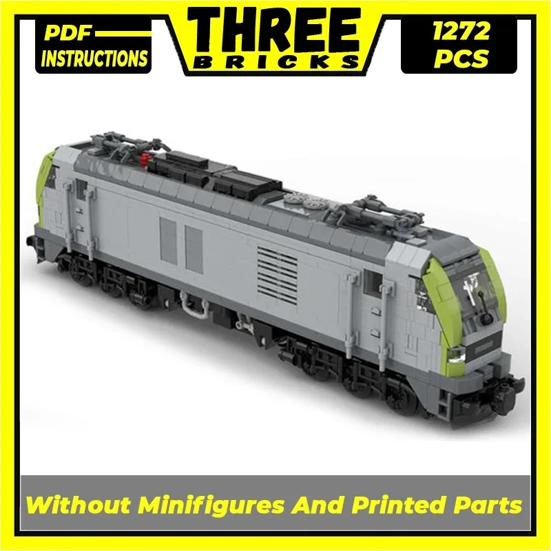 Bloques de construcción modelo de tren de ciudad, ladrillos de construcción Moc, BR 159 - Eurodual Captrain, tecnología Modular, regalos, juguetes de Navidad, conjuntos de ensamblaje DIY