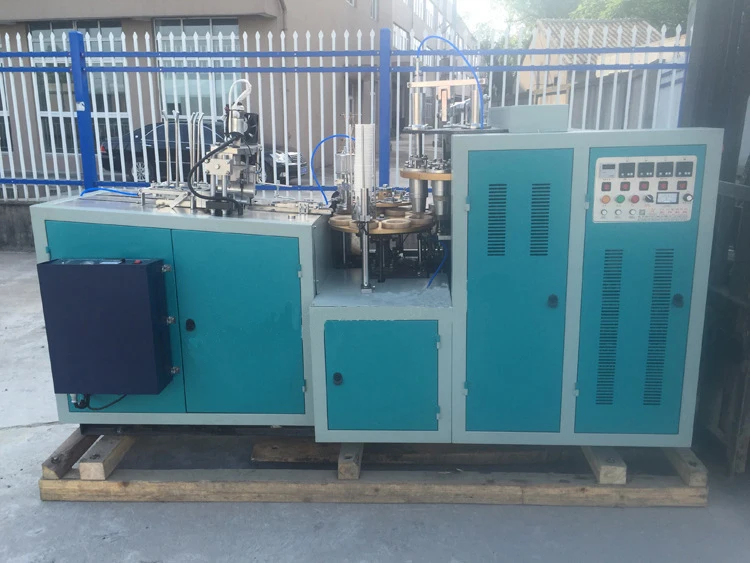 Máquina automática para fabricar tazas de café de papel desechables, máquina formadora de paredes dobles para hacer producción de vasos de papel