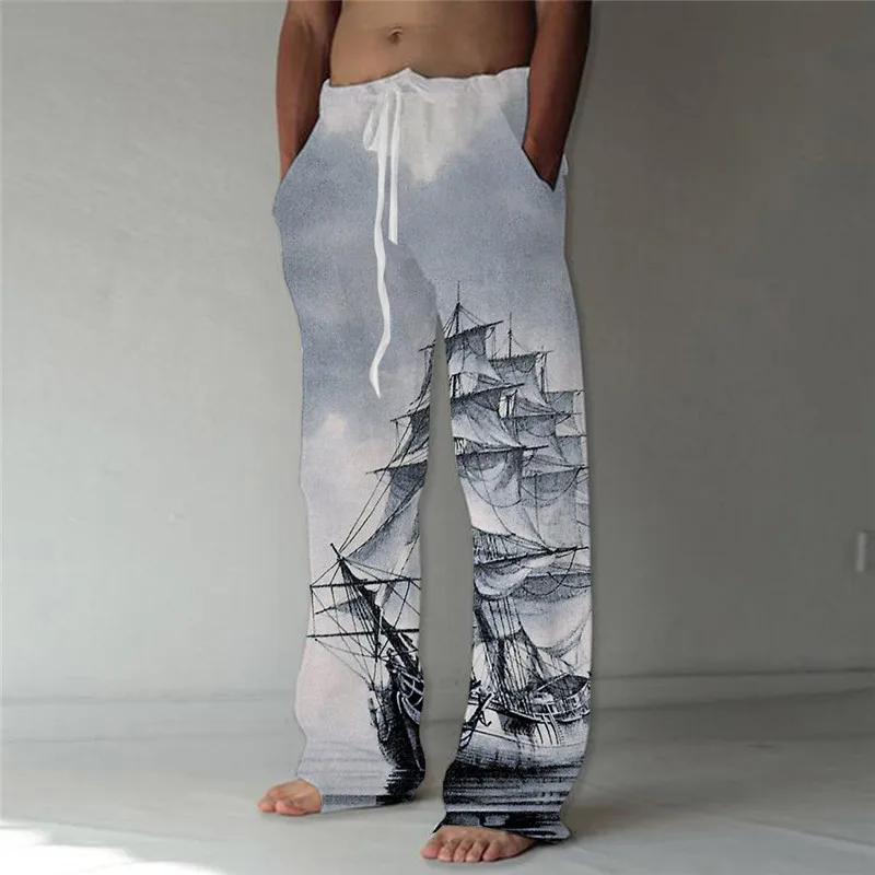 Men\'s Hippie Psychedelic Color Camouflage 3D Printed pants Men\'s Sweatpants Casual Jogging Pants Street Wear Fall Loose Sweatpan