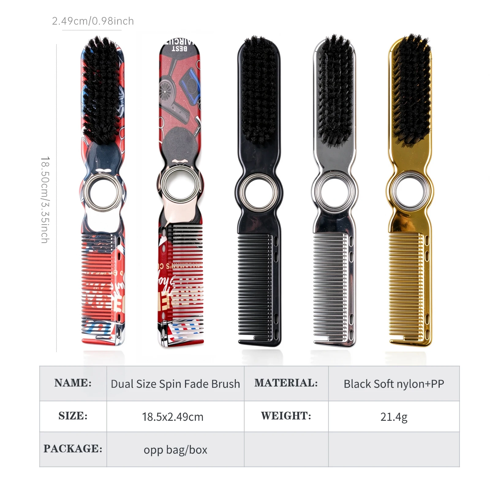 2-in-1 draaiende borstel voor - Fade Brush Barber Soft Bristle recensie en prijs