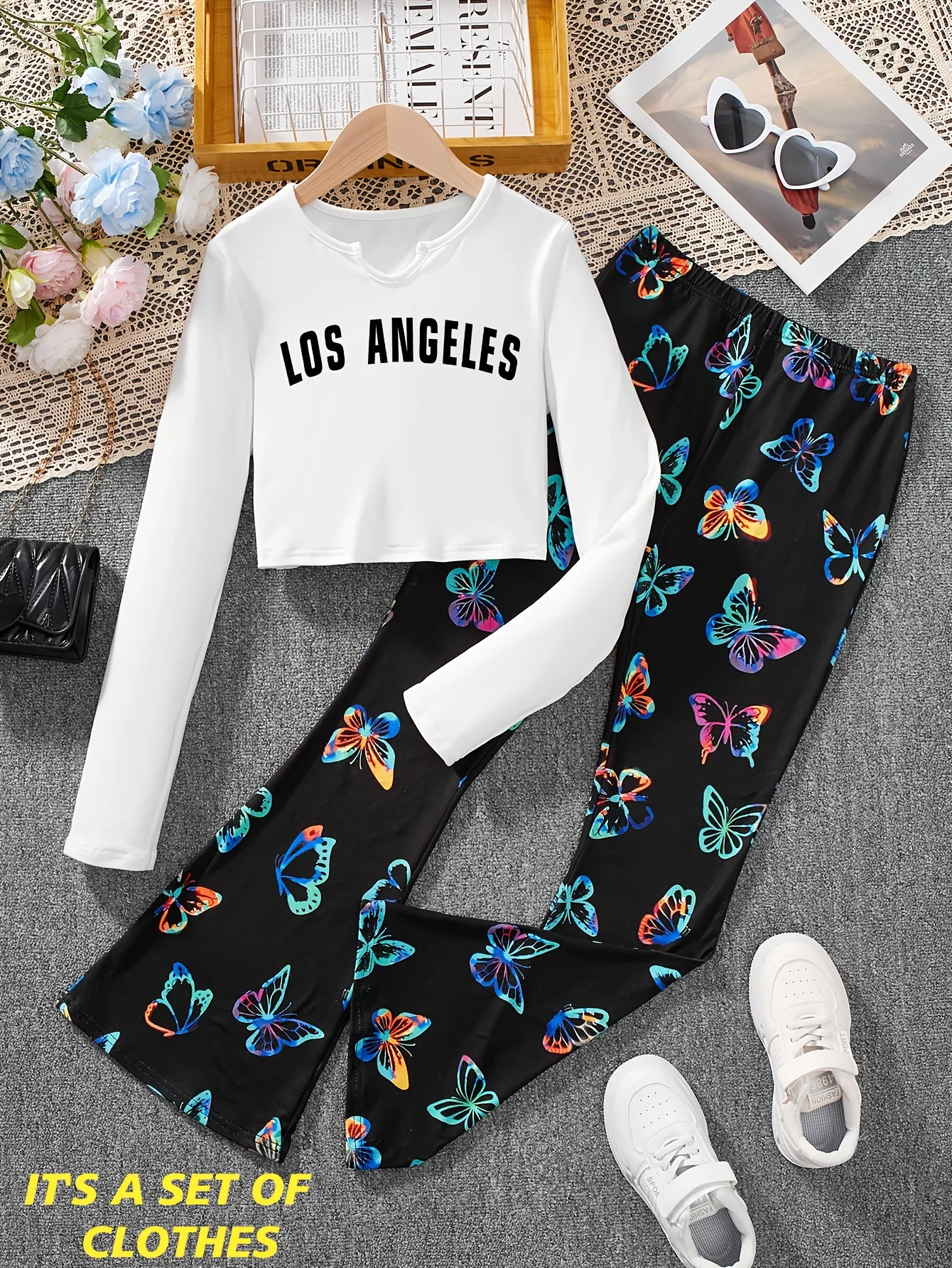 calcas-elasticas-confortaveis-com-estampa-de-borboleta-para-meninas-e-camiseta-de-cor-solida-de-manga-comprida-conjunto-de-duas-pecas-adequado-para-todas-as-estacoes-calcas-largas-casuais-roupa-da-moda