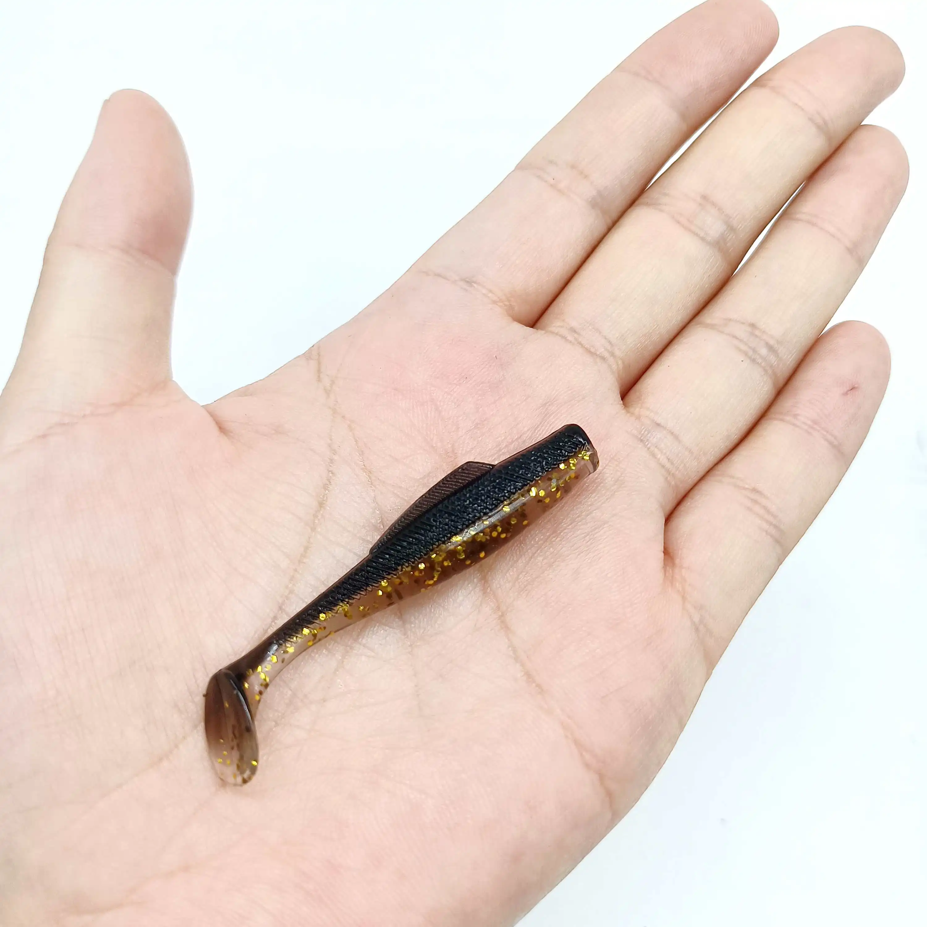 DUODUOYU 6PCS NEW TPE Soft Fishing Lure 1.7g/55mm T-Tail Soft Silicone Swimbait Wobbler For Pike Bass Shad Fishing Tackle