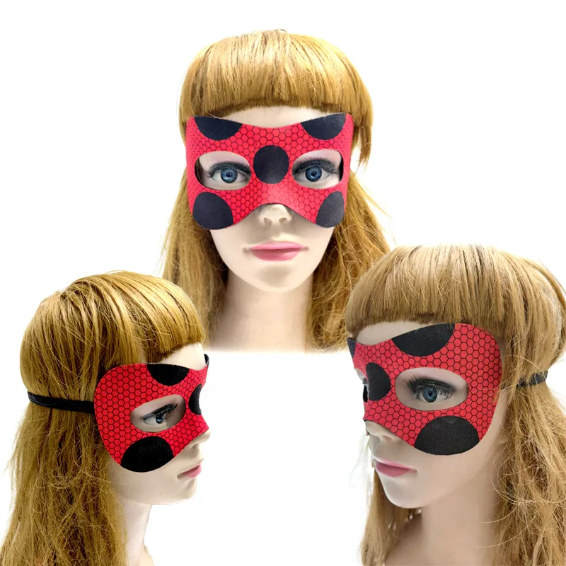 Maschera da coccinella a pois di Halloween, regalo semplice per adulti e bambini, ragazzi e ragazze, oggetti di scena per costumi di scena