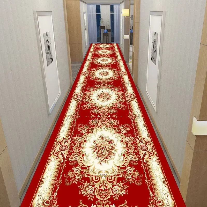 

Home Palace Corridor Carpet European Luxury Style Porch Mat Hotel Staircase Lobby Floor Rugs Large Size Carpet Living Room