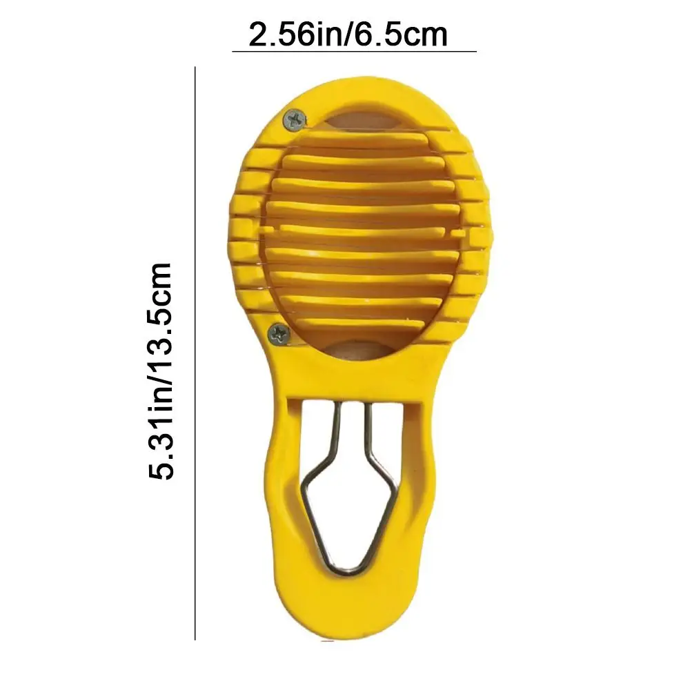 Practical Plastic Egg Shell Peeler Shell Cracking Yellow Egg Slicer Topping Peeling Boiled Eggshell Perforator Kitchen
