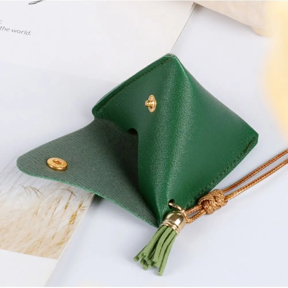 Triangle Coin Purse Portable Coin Change Storage Bag Dragon Boat Festival Zongzi Change Wallet  Access Card Leather Bag