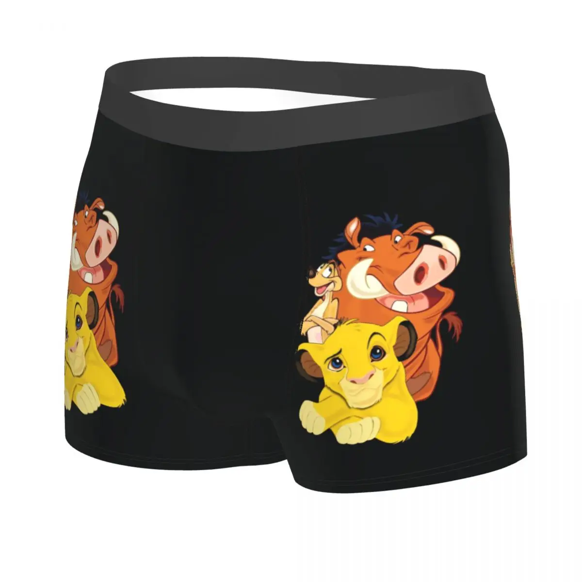 Custom Male Cool The Lion King Underwear Hakuna Matata Boxer Briefs Soft Shorts Panties Underpants