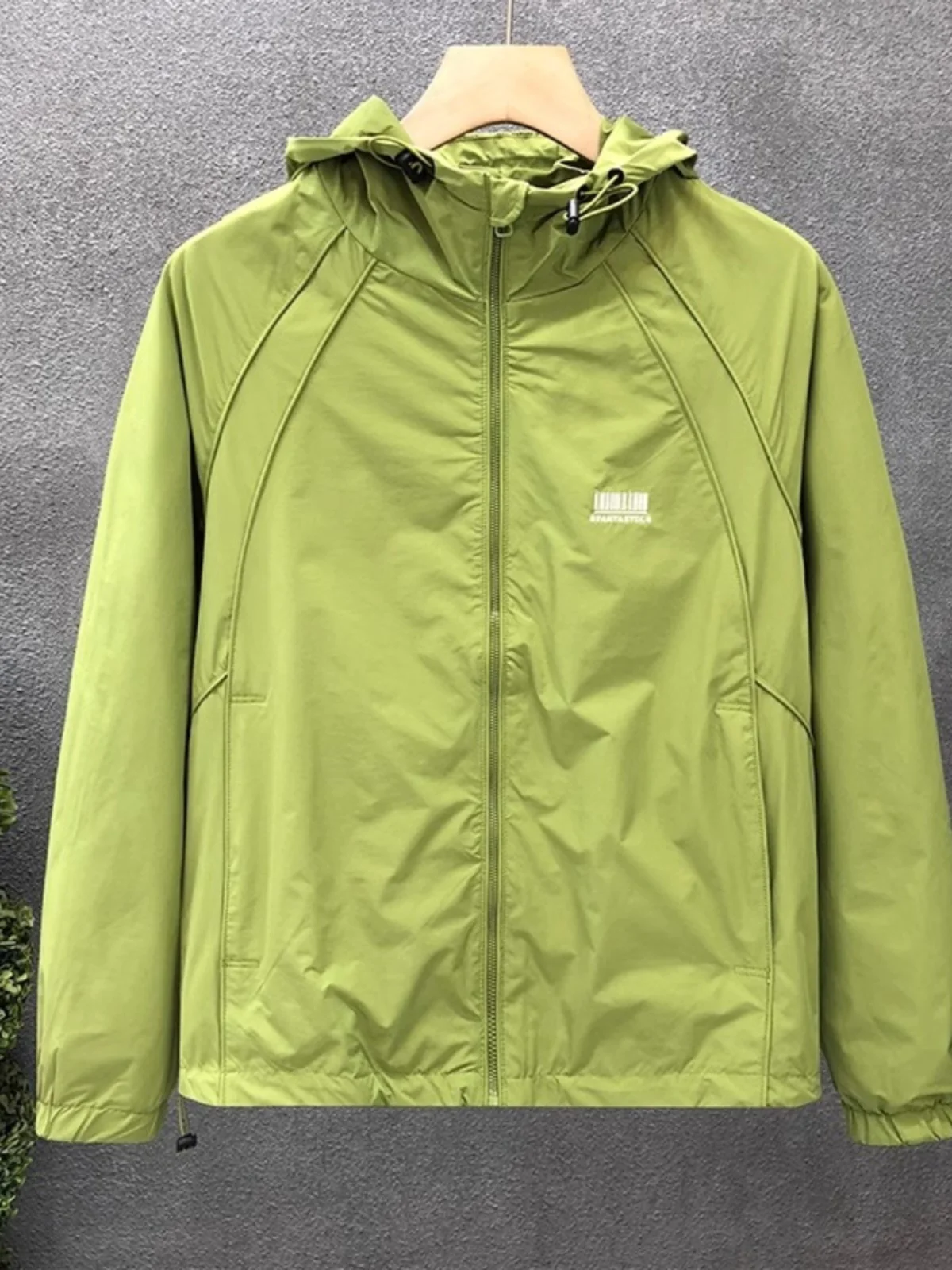 Свободная мужская куртка с капюшоном, осенняя модная универсальная рабочая одежда, верхняя одежда из полиэфирного волокна Long Sve на молнии