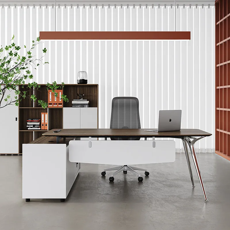 table, simple and modern president table, single office furniture, large class table manager, office table and chair master