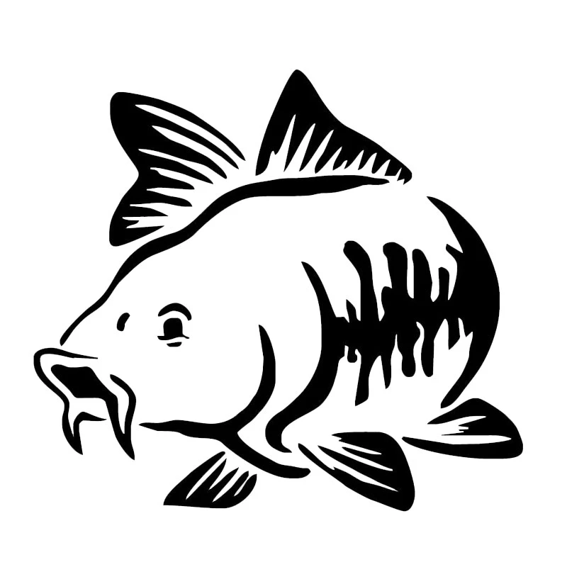 Y330A# Car Sticker Fashion Fun Carp Fish Animal Car Decoration Accessories Sticker Waterproof Cover Scratch