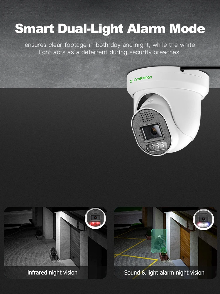 CN G.C D 6MP POE IP Camera,Wide Angle ,Dual Light Source ,Waterproof , CCTV Surveillance Security XMEYE - Image 6