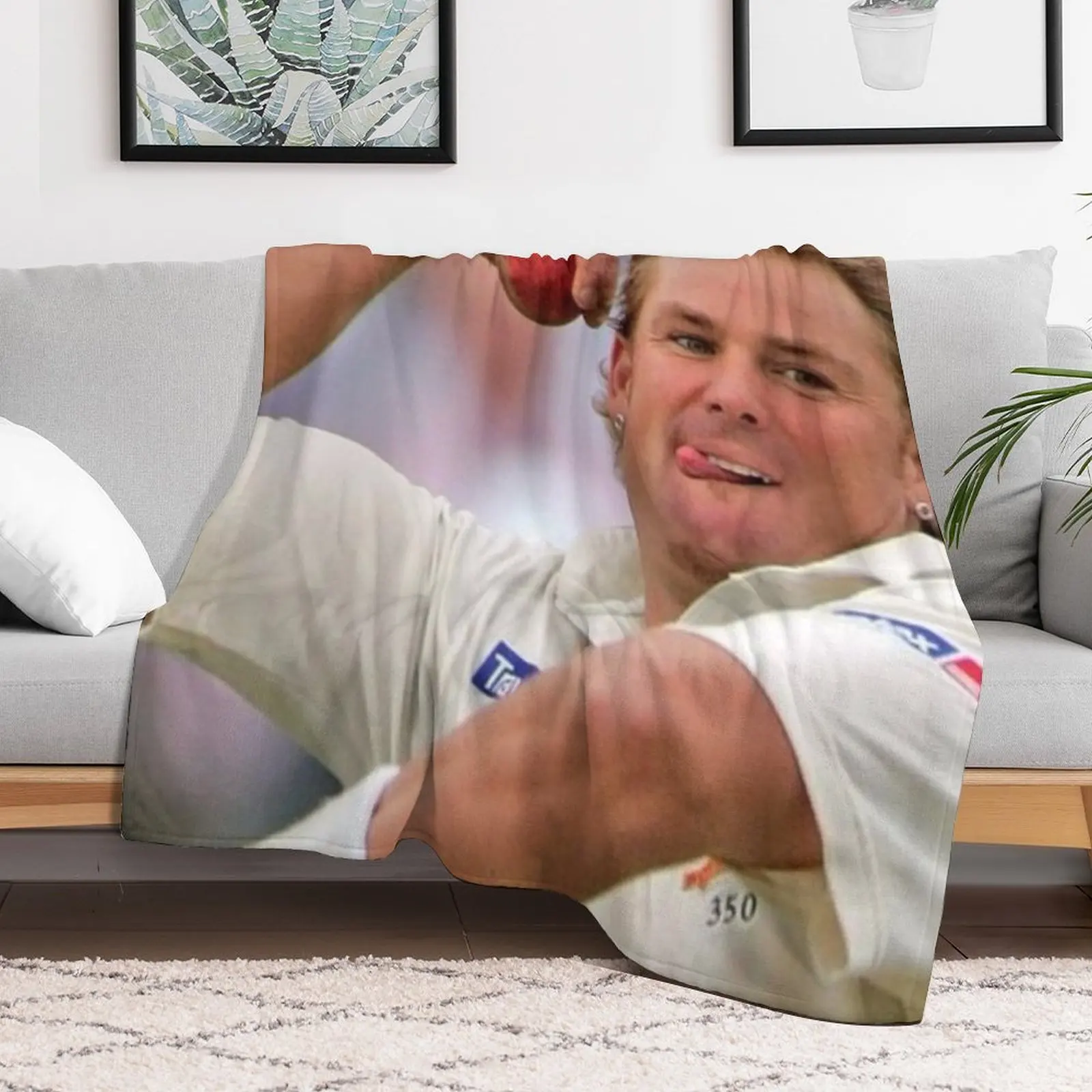 Shane Warne 1#041022 Throw Blanket