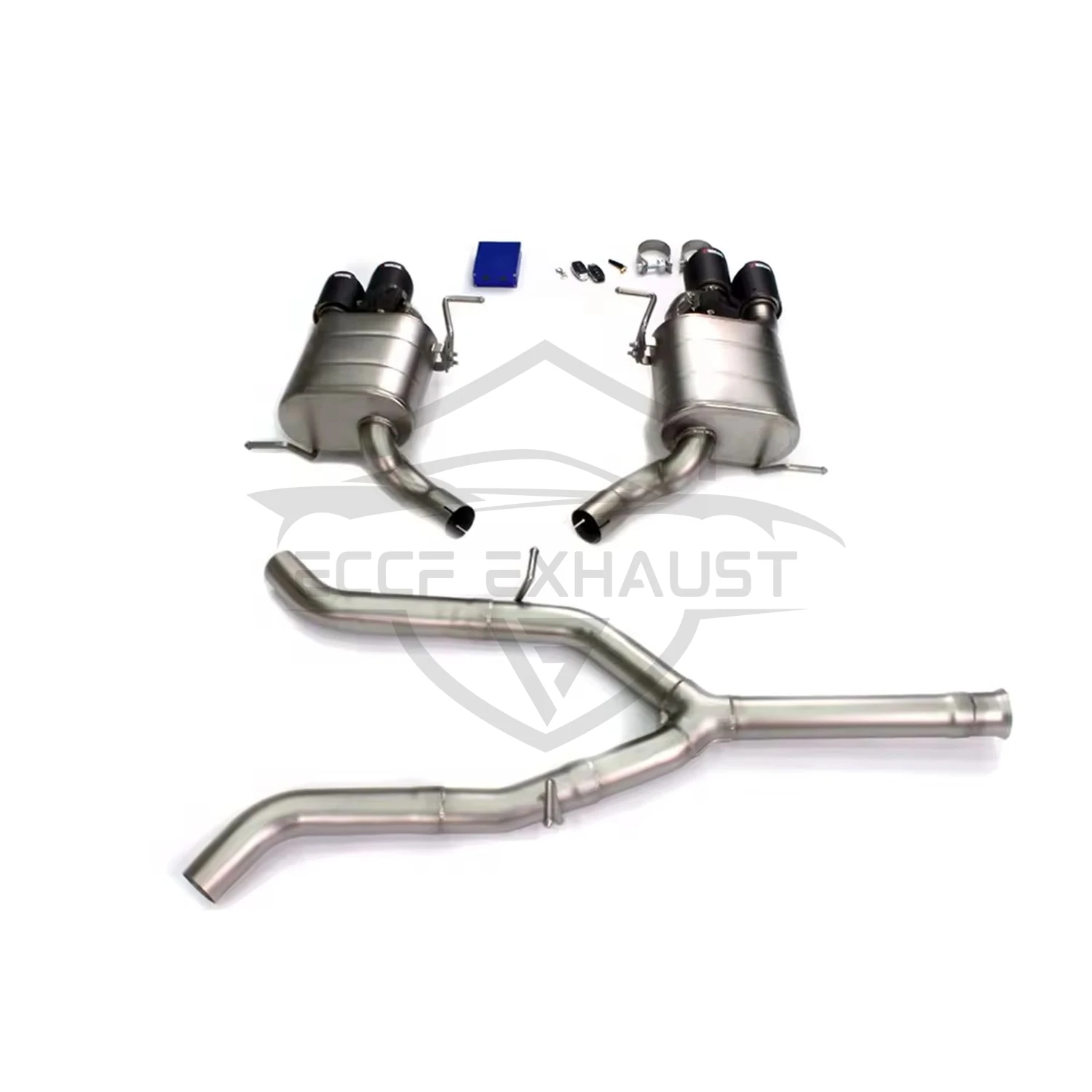 عادم Catback من الفولاذ المقاوم للصدأ بصمام إلكتروني لسيارة Mercedes SLK200 صوت قابل للتعديل بحرية