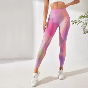 سراويل يوغا غير ملحومة للنساء ، طماق رياضي للياقة البدنية للسيدات ، جوارب رياضية للصالة الرياضية ، خصر مرتفع ، جري ، ملابس رياضية للتمرين