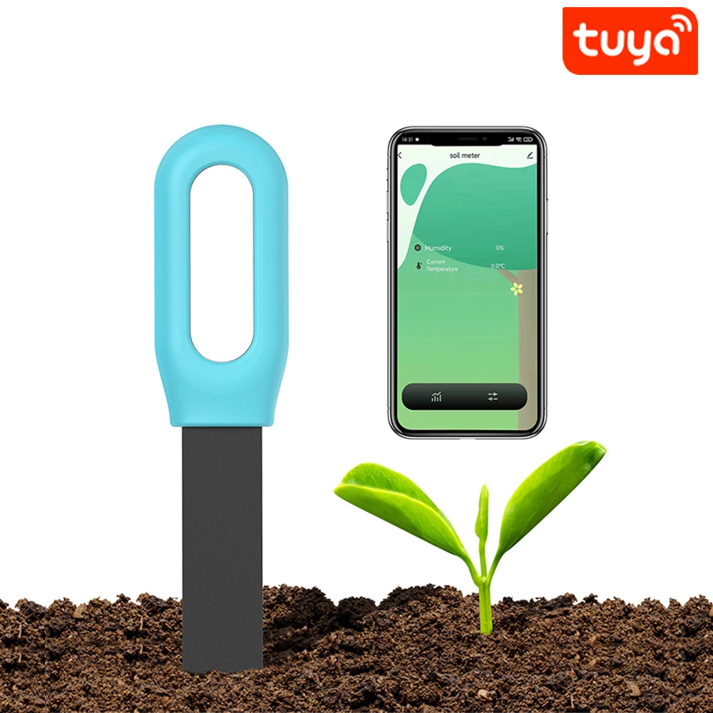 Tuya Smart Bluetooth Soil Tester Temperature and Humidity Meter Thermo Hygrometer Garden Automation Irrigation Detector