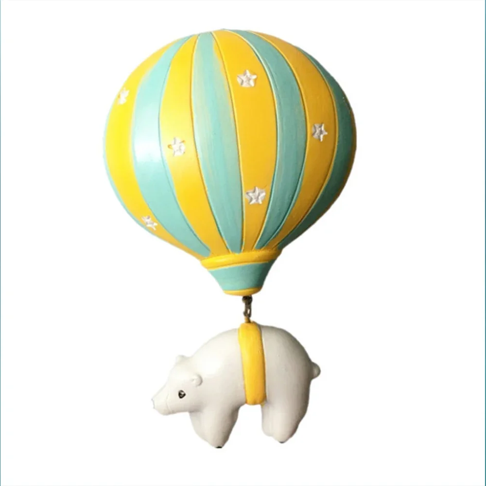 Hot Air Balloon Refrigerator Stickers Animal Shape Magnetic Three-Dimensional Design Message Sticky Kitchen Home Decoration