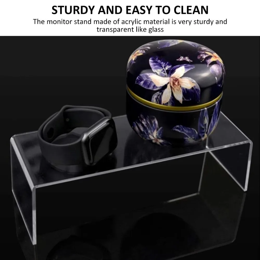 Transparent Acrylic Acrylic Display Stand Space Saving Minimalist Style Figurine Display Stand Multi-Purpose Stackable Structure