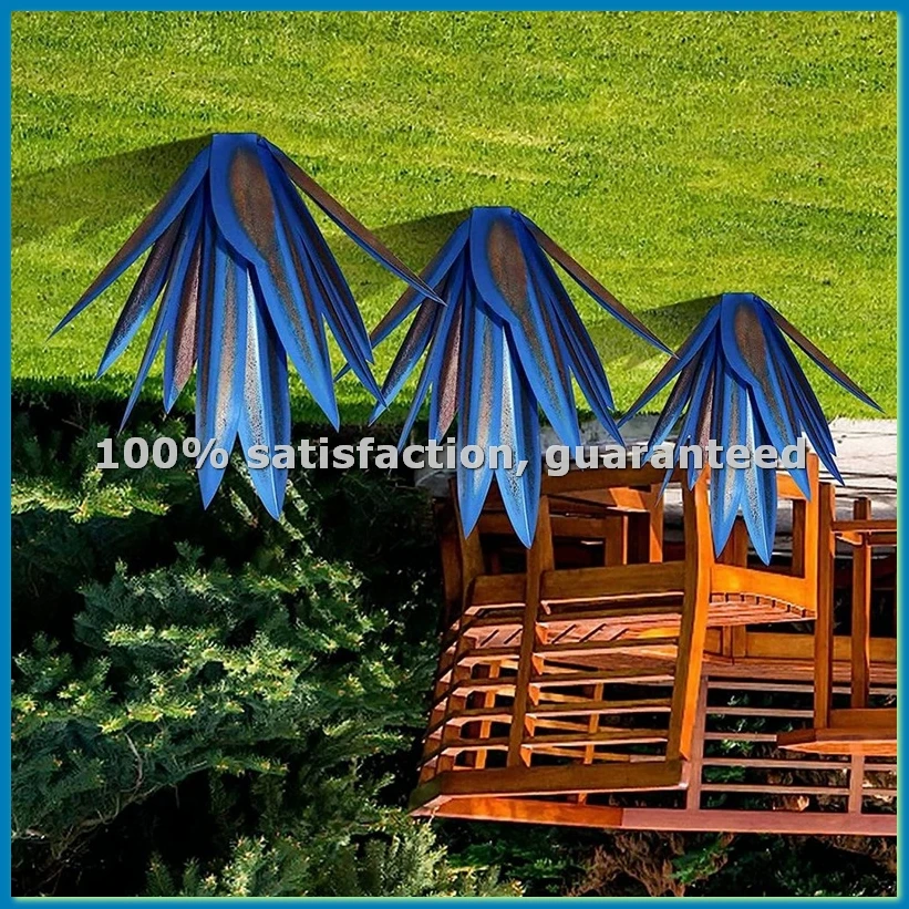 

Металлическая скульптура агавы в деревенском стиле, ручная роспись, для дома и сада, 27 см - AT35