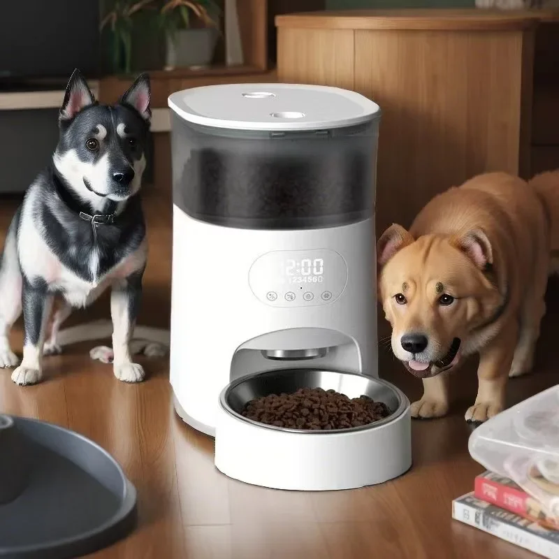 Pet automatic feeder cat and dog food intelligent timing quantitative cat and dog monitoring feeder pet self-service feeding