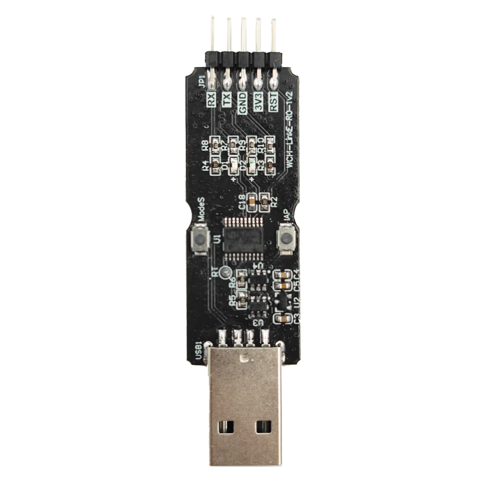 WCH LinkE Online Download Debugger Support WCH RISC-V Architecture MCU/SWD Interface ARM Chip 1 Serial Port to USB Channel