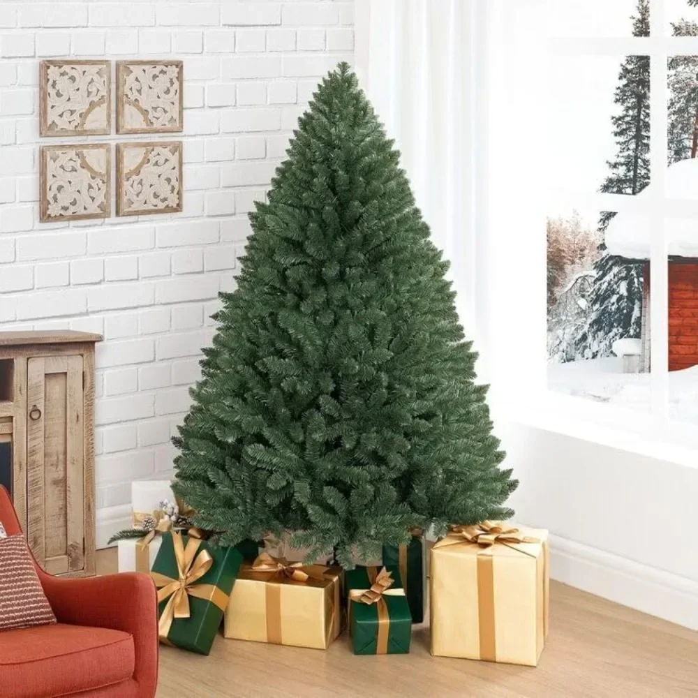 

Christmas Tree 4.5ft with Lights, Realistic Spruce Prelit with 674 Branch Tips, 250 Warm Lights and Metal Stand Christmas Trees