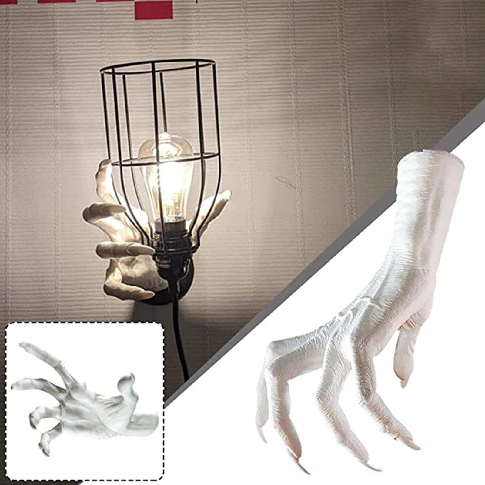 Witch\'S Hand  Witch Decor Witch Hand Wall Decor Wall Hanging Statues Creative Wall Decor Resin Aesthetic Art Sculpture