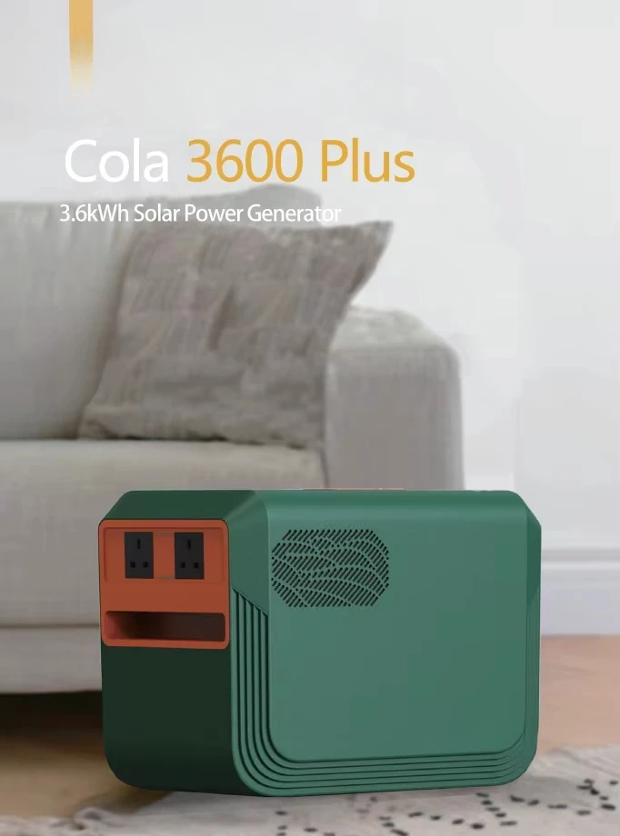 كولا الشمسية 2200 واط 1200 واط التيار المتناوب قوة البنك نقية شرط لموجة مولد الطاقة الشمسية للتخييم في الهواء الطلق MPPT تحكم محطة الطاقة المحمولة