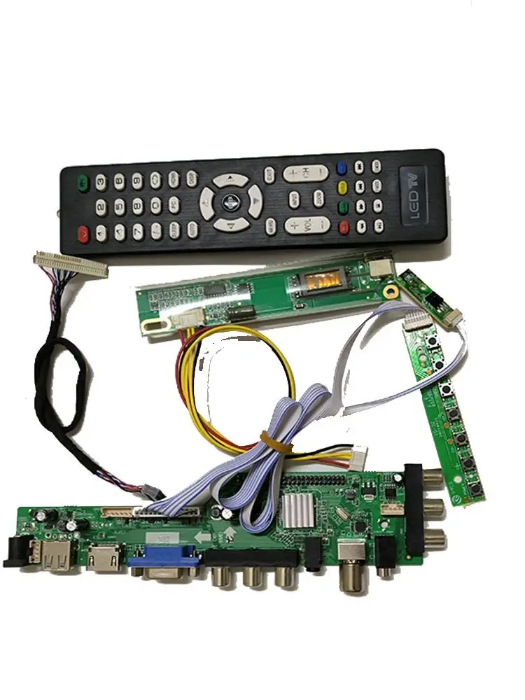 DVB-T DVB-C 3663 TV Monitor Kit for N154I2-L02 N154I2-L01 N154I2-L03 LCD LED screen HDMI+VGA+USB+TV Controller board Driver